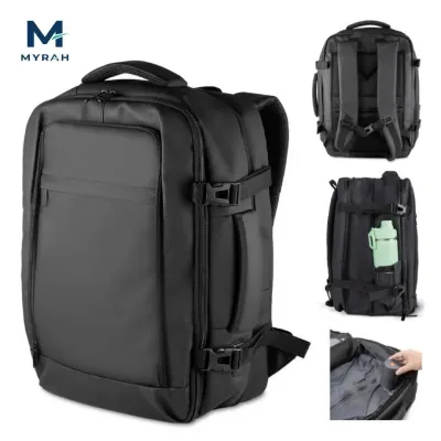 Mochila em poliéster 900D com PU e interior em poliéster 210D