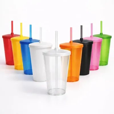 Copo Liso com Tampa e Canudo 750ml 1