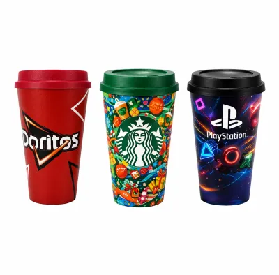 Copo com Tampa de Café In Mold Label 550ml 1