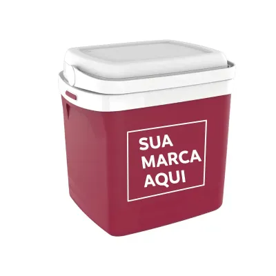 Caixa Térmica Tropical 22L Vermelha Personalizada