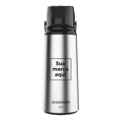 Garrafa Térmica Rubi 1,8L Inox Personalizada