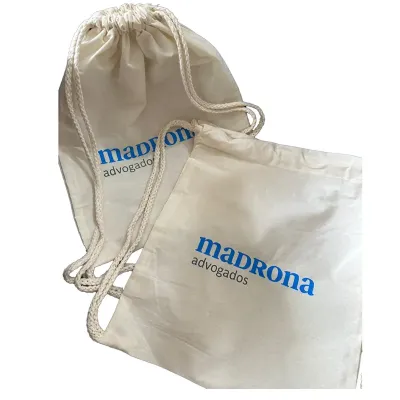 Mochila Saco Em Algodão 