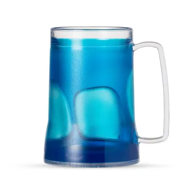 Caneca acrílica gel azul