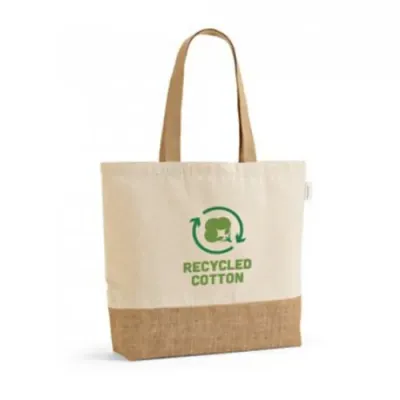 Ecobag de algodão com juta personalizada