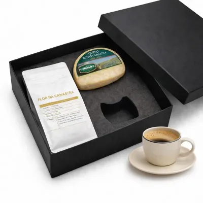 Kit em caixa de papel com sache de Café Especial 