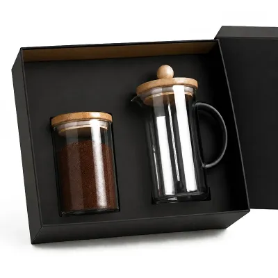 Kit Personalizado com pote de vidro e café