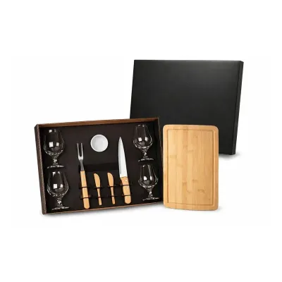 Kit churrasco com taças 