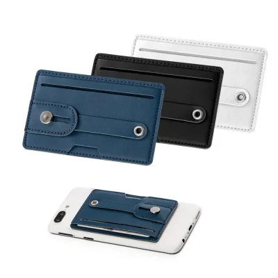 FRANCK. Porta cartões para celular com bloqueio de RFID, em PU principal