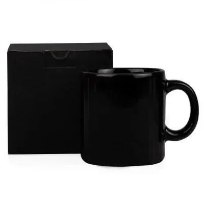 CANECA EM CERÂMICA PRETA - 270ML principal