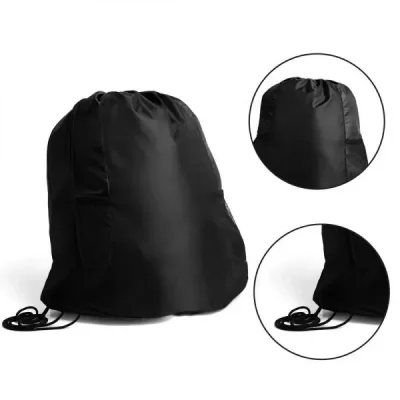 MOCHILA SACOLA PRETA EM NYLON - 20L principal