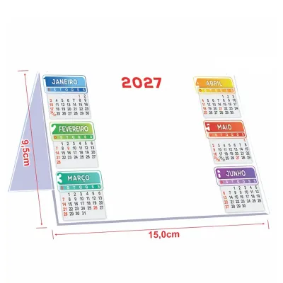 Calendário de mesa 2027
