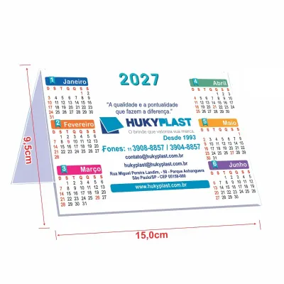 Calendário personalizado 2027