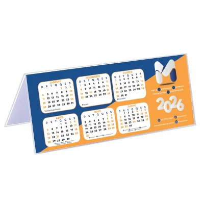 Calendário de mesa personalizado 2026