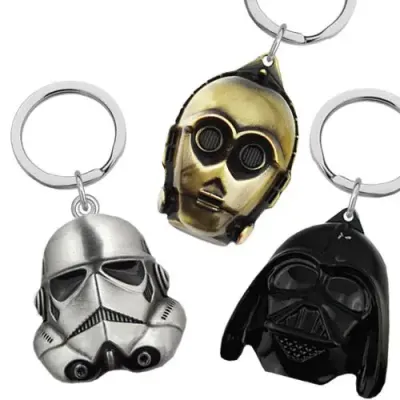 Chaveiro em metal 3D com personagens