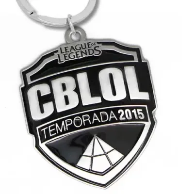 Chaveiro de metal 3d CBLOL