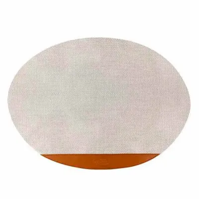 Toalha Americana de mesa oval, em tela com cantos arredondado