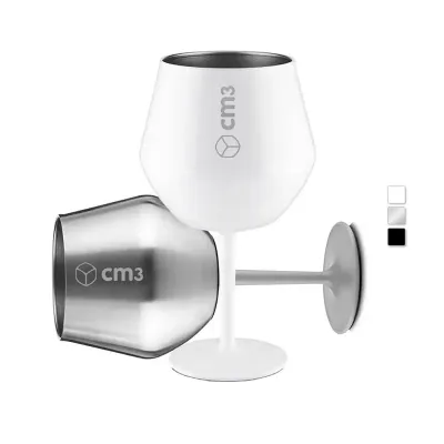  Copo Taça Metal Térmico 350ml Personalizado - em 3 cores