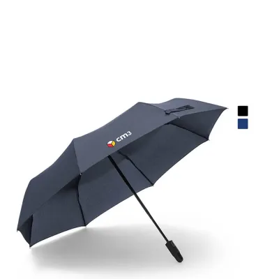 Guarda-chuva confeccionado em poliéster 100% reciclado pongee 190T