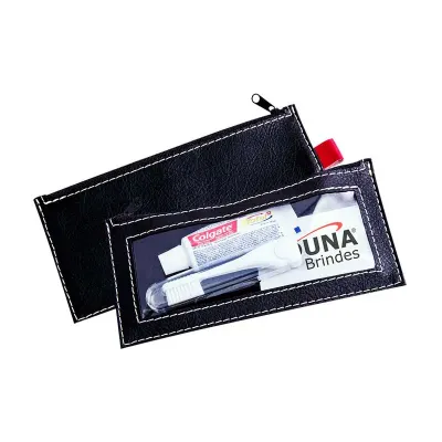 Kit higiene em couro