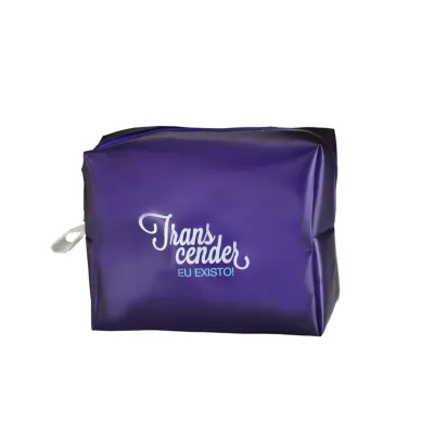 Necessaire tecido roxo
