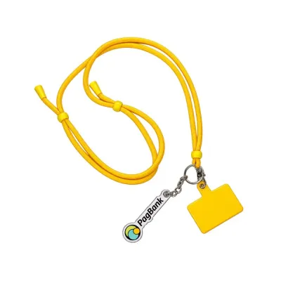 Cordinha ou cordão salva celular amarelo