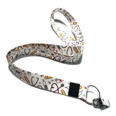 Cordão personalizável com argola e jacaré - 2158101