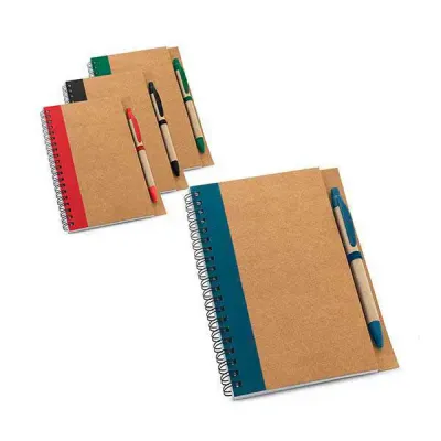 Caderna capa dura executivo com caneta - opção de cores - 1020694