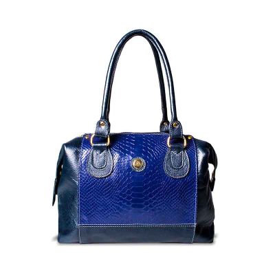Bolsa Feminina com alça transversal em couro de camurça