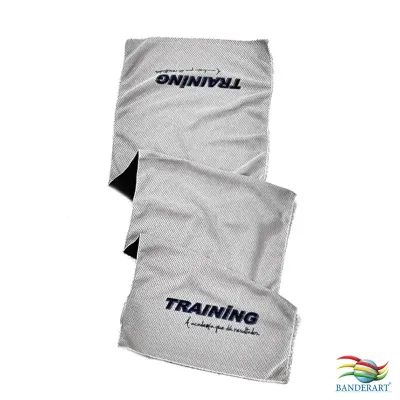 Toalha fitness branca personalizada 