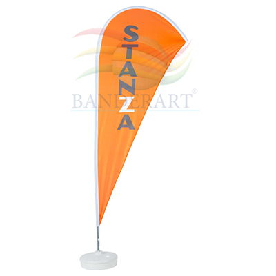 Windbanners® confeccionados no tecido Duralon® 100% poliéster.