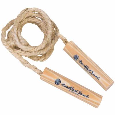 Pula corda Infantil, Tamanho: 2,15cm, Material: Madeira e Sisal