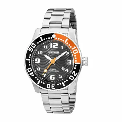 Relógio de pulso Magnum com mostrador branco com calendário - 470451