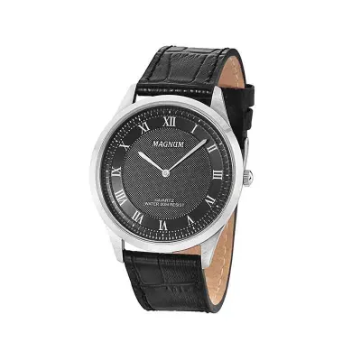 Relógio Magnum com mostrador na cor preto personalizado