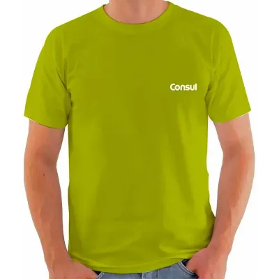 Camiseta promocional com gola careca - 1012331