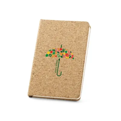 Caderno capa dura A5 em cortiç