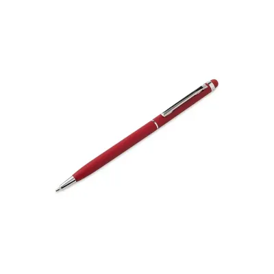 Caneta Esferográfica Metal com Touch Vermelha