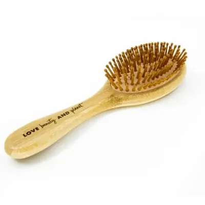 Escova personalizada de bambu para cabelo