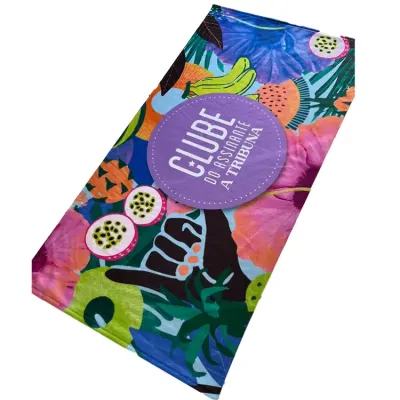 Toalha de praia toda estampada