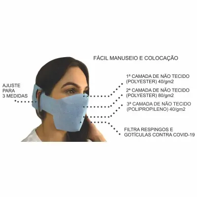 Máscara Tripla Proteção Individual - 1012465