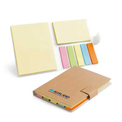 Caderno ou Bloco personalizado confeccionado em papel cartão com 7 blocos adesivados contendo 25 ...